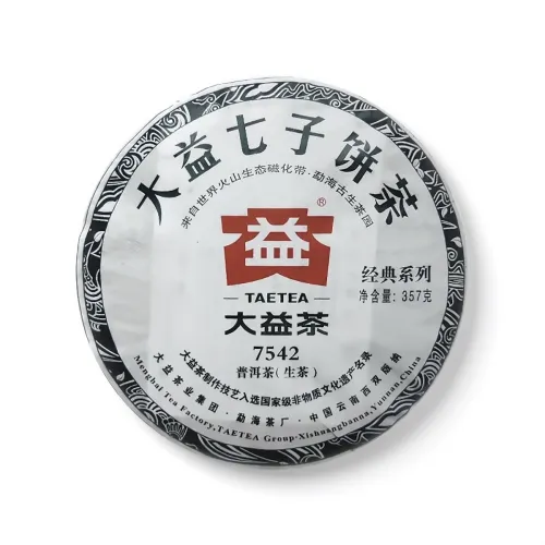 10 Years Aged Menghai TAETEA 7542 Raw Pu-erh Tea Cake