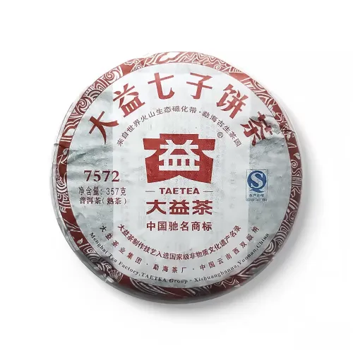 10-Year Aged Menghai TAETEA 7572 Ripe Pu-erh Tea Cake