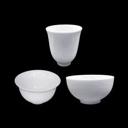 White Porcelain Kung Fu Tea Tasting Cup 6PCS